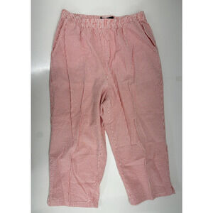 Womens Jeno Neuman Calypso Coral Striped Capris Size Medium